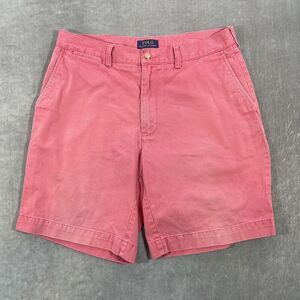Polo Ralph Lauren Mens 34 Red Pink Classic Fit Golf Chino Shorts